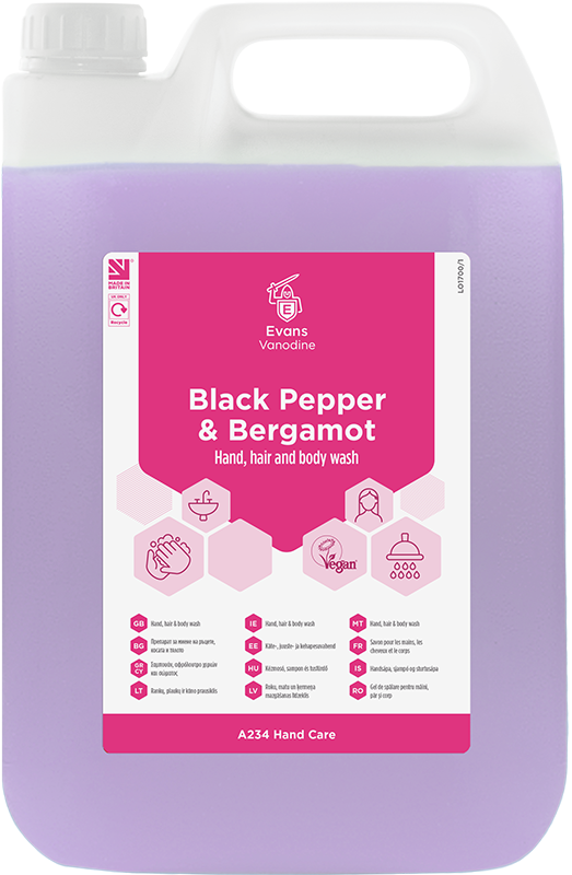 Evans-Black-Pepper---Bergamot-Hand-Hair-and-Body-Wash-5L