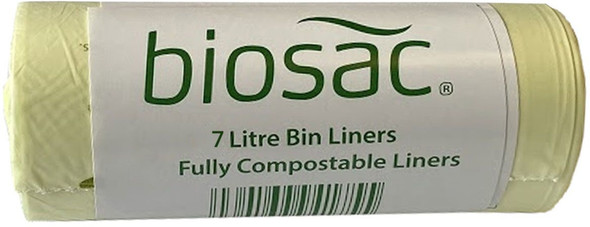 Biosac Compostable Caddy Liner Rolls 254 x 381 x 354 x 354mm (10 x 15 x 14'')