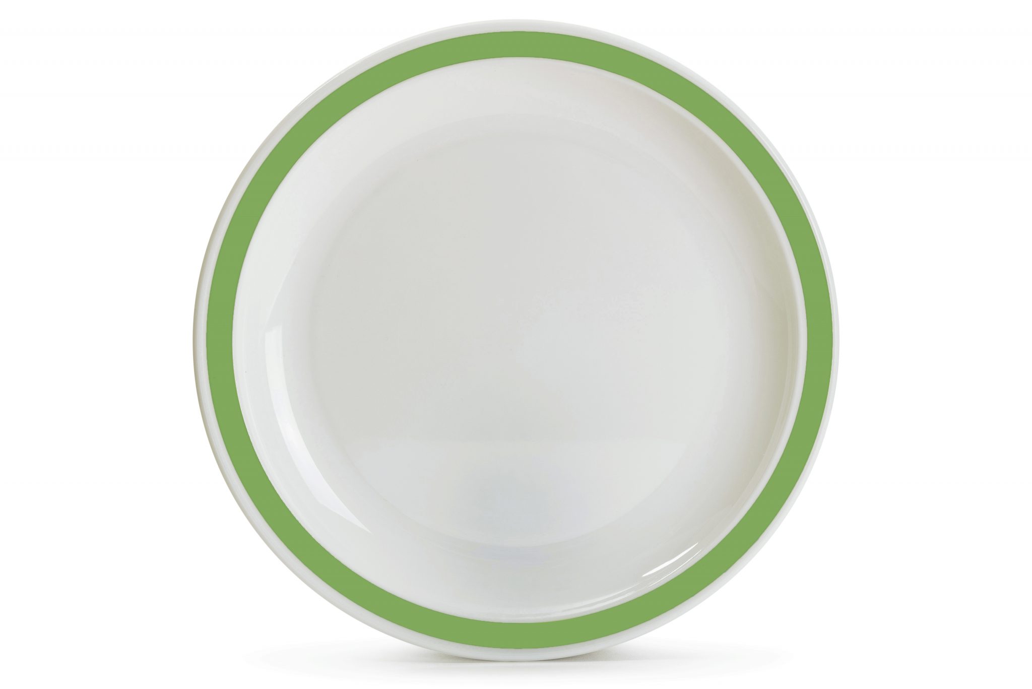 25.5cm-Patterned-Plate---Green