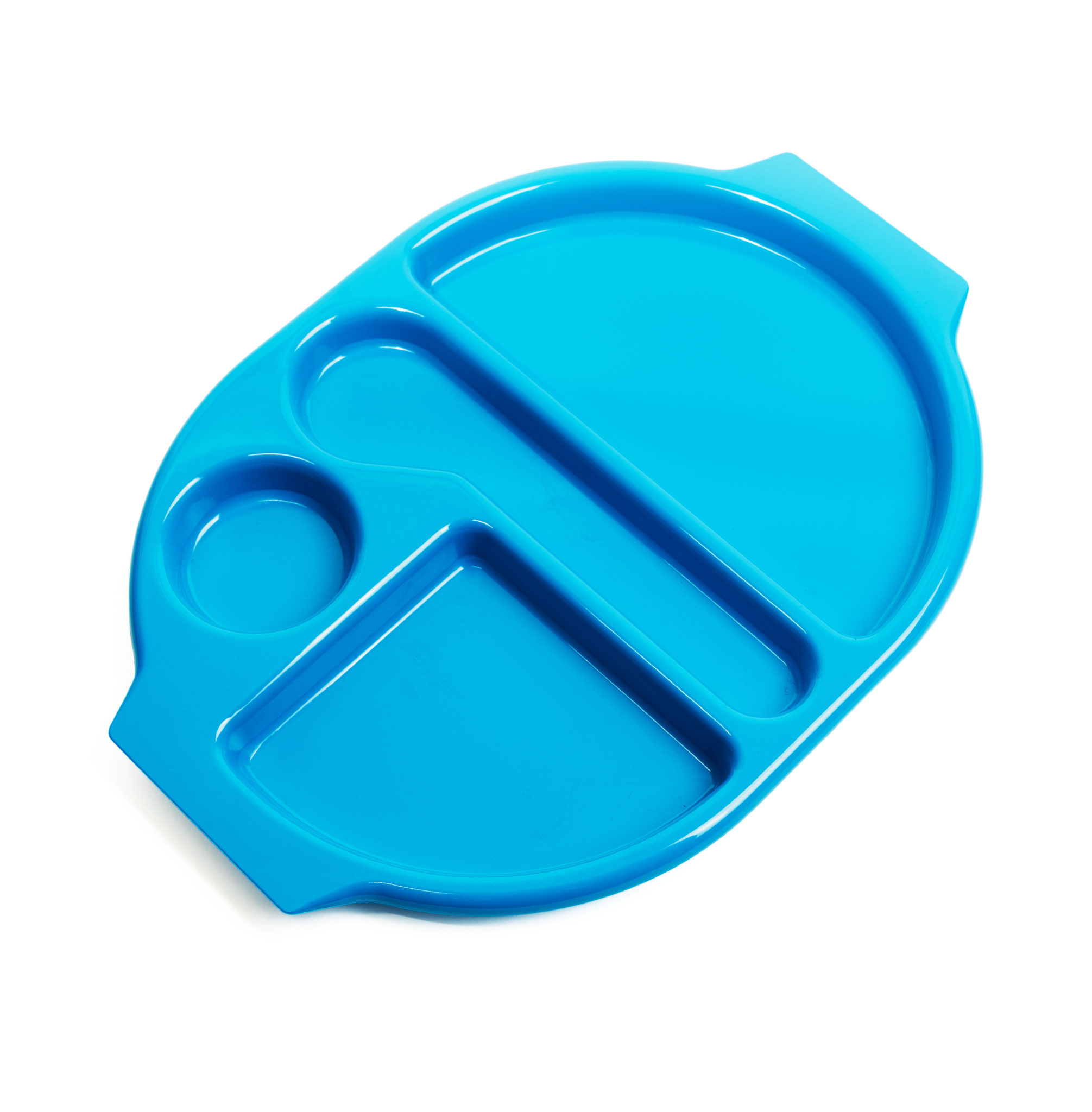 Large-Meal-Tray-with-4-Compartments---Blue